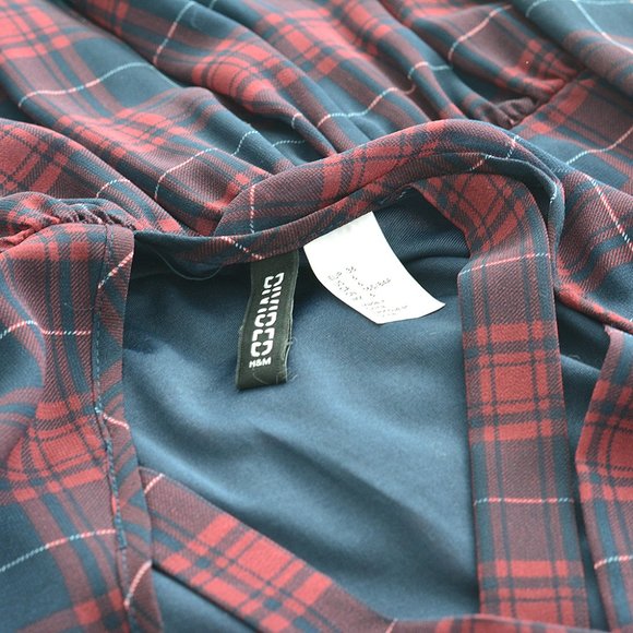 H&M Plaid‎ Crossback Dress - Picture 3 of 6